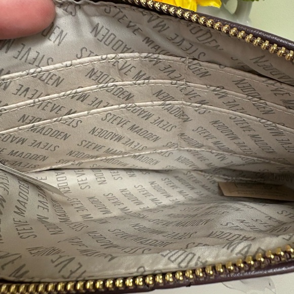 Steve Madden Quilted Brown Clutch - Picture 9 of 10